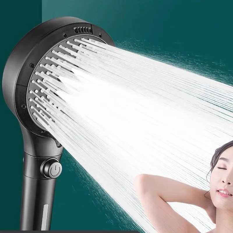 6 Modes Booster Shower Head Multifunctional Adjustable Filter Dechlorination Household Bathroom Large Water Volume Shower Set C251220