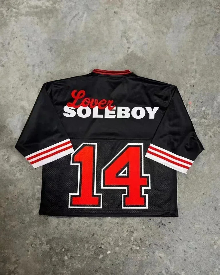 Yellow Baseball T Shirt Graphic Number 23 Top Button Sport Short Sleeve Hip Hop Y2k Summer Fashion Short Sleeve Crewneck Tee 251219