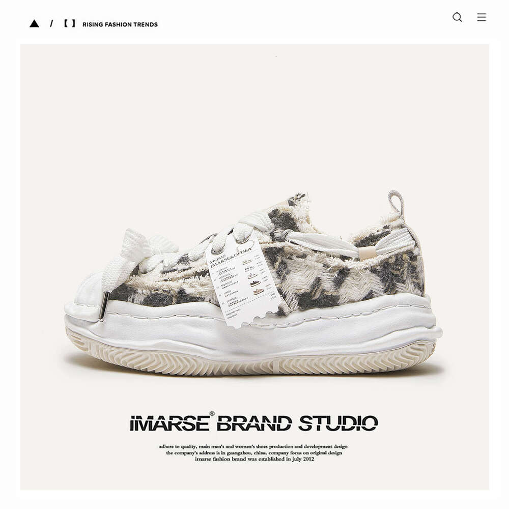 Designer brand Shoe Shopping Receipt: Deconstructed Dissolving Versatile Trendy Sneakers, Thick-Soled Height-Increasing Shoes, Unisex Couple Shoes