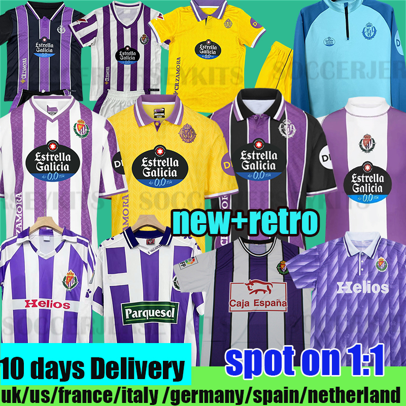 1983 1984 camisetas futbol Real Valladolid Retro Mens Soccer Jerseys 91 92 95 96 99 00 vintage Football Shirts camiseta real valladolid 24 25 MORO M. SYLLA ANUAR JURIC
