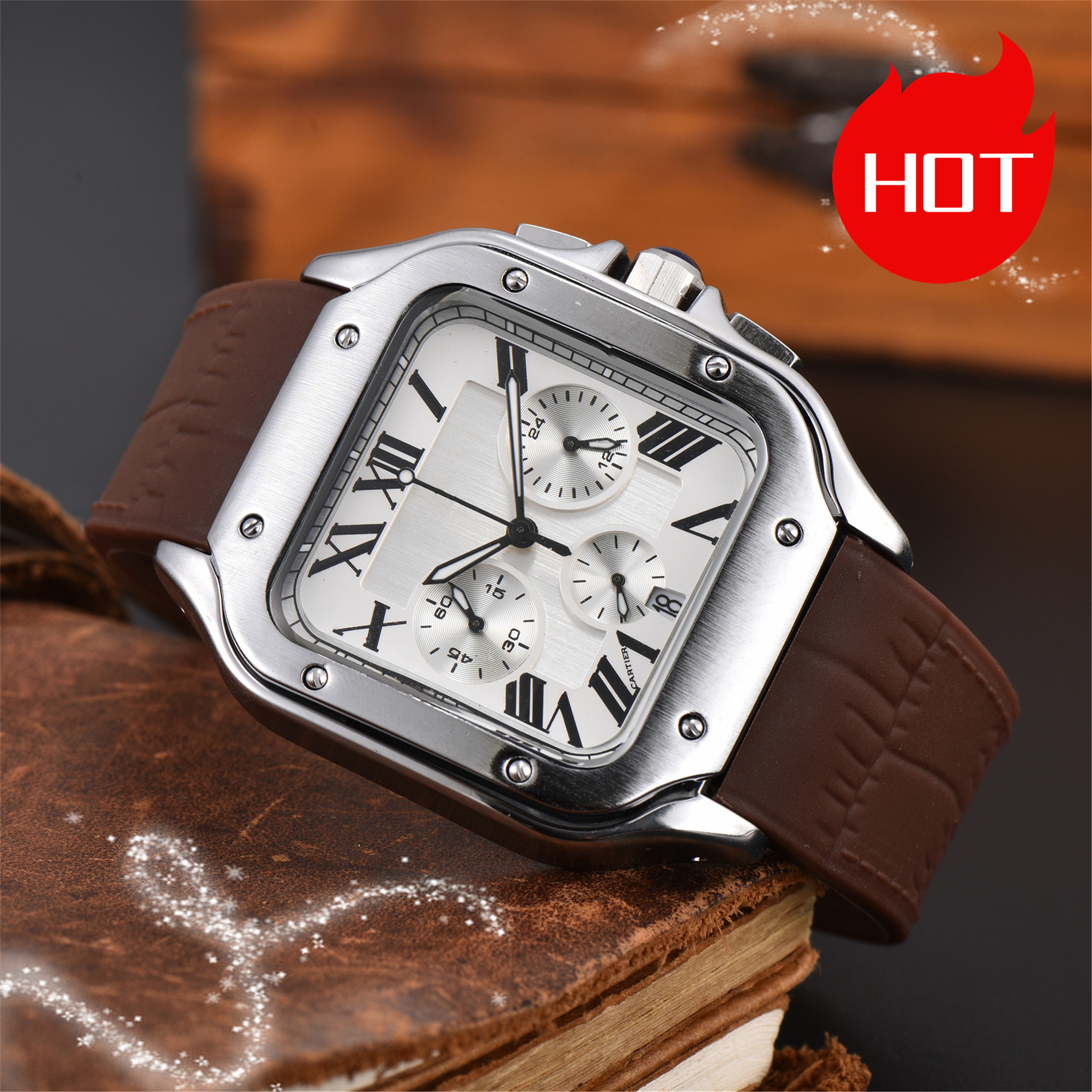 TOP brand Luxury designer mens womens SANTOSity watches quartz Automatic mechanical watch stainless steel strap Wristwatches montre #455
