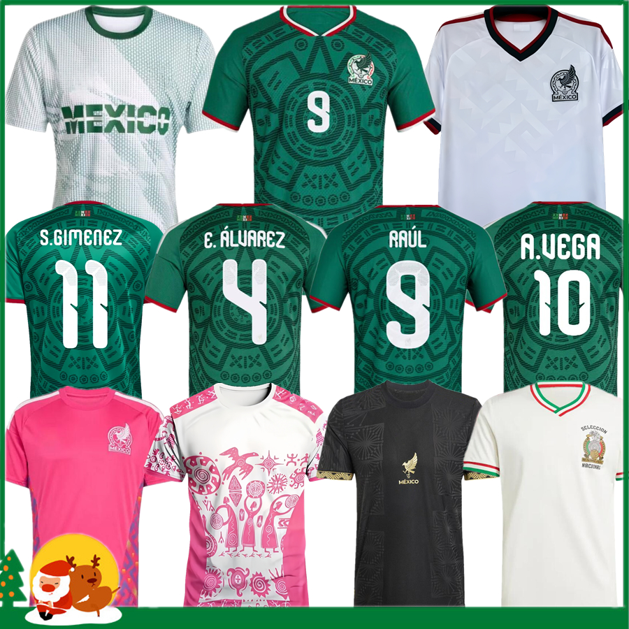 2026 World Cup Mexico soccer jersey H. LOSANO CHICHARITO G DOS SANTOS S.GIMENEZ 25 26 MEXICAN home away football shirt Men kids kit women sports Goalkeeper shorts