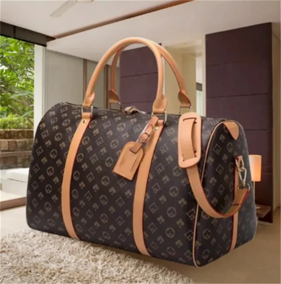 Designer Duffle for Men Traveling Luggage Travel Weekender Overnight Bag Women Gym Carry on Hanging suitcase set business travel bag shoulder W020595