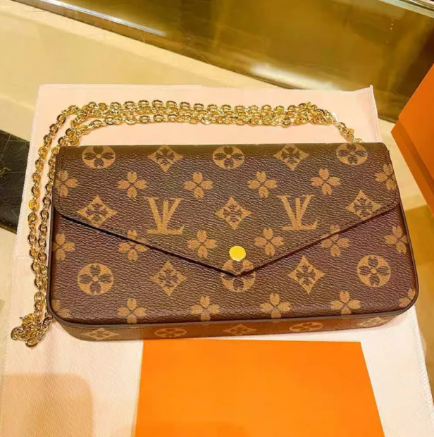Luxury Designer Bag 3 Multi FELICIE POCHETTE Chain Bags Handbags Crossbody Purse louisvuinton Fashion Shoulder Bags louisvuitti0n Tote Bag Wallet backpack 10A