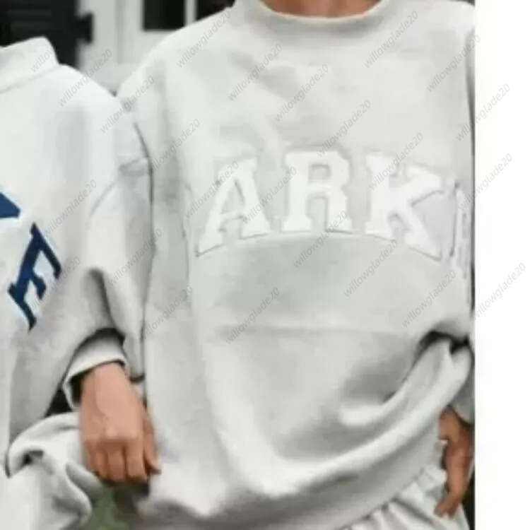 PARKE womens mockneck sweatshirt spring autumn outdoor casual hoodies daily outfit woman loose fit sweatshirts designer parke hoodie 964