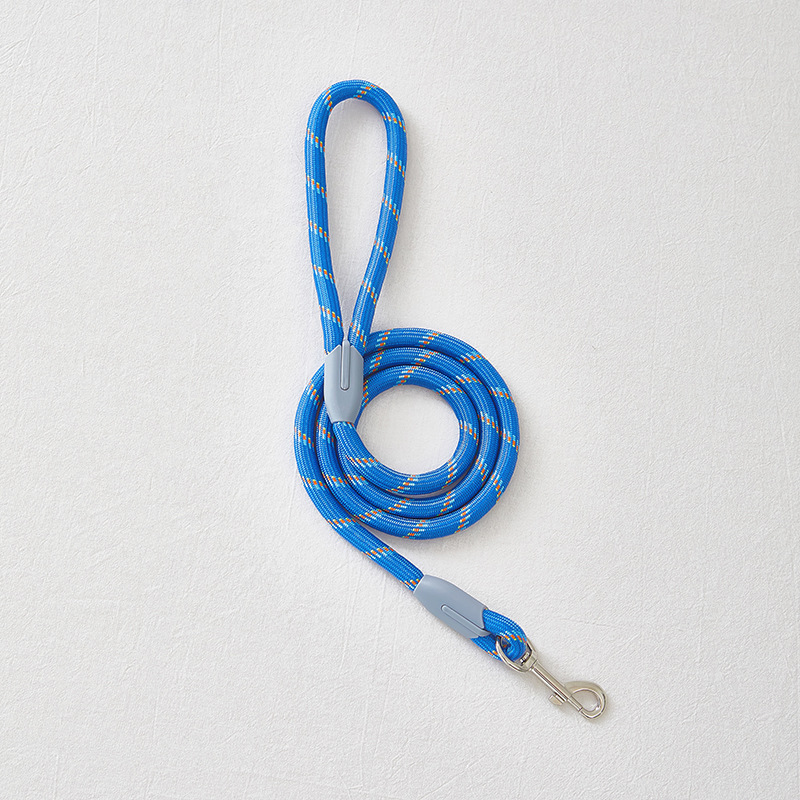 Durable Round Rope Dog Leash Macaron Colors for Medium Dogs Pet Walking Outdoor Comfortable