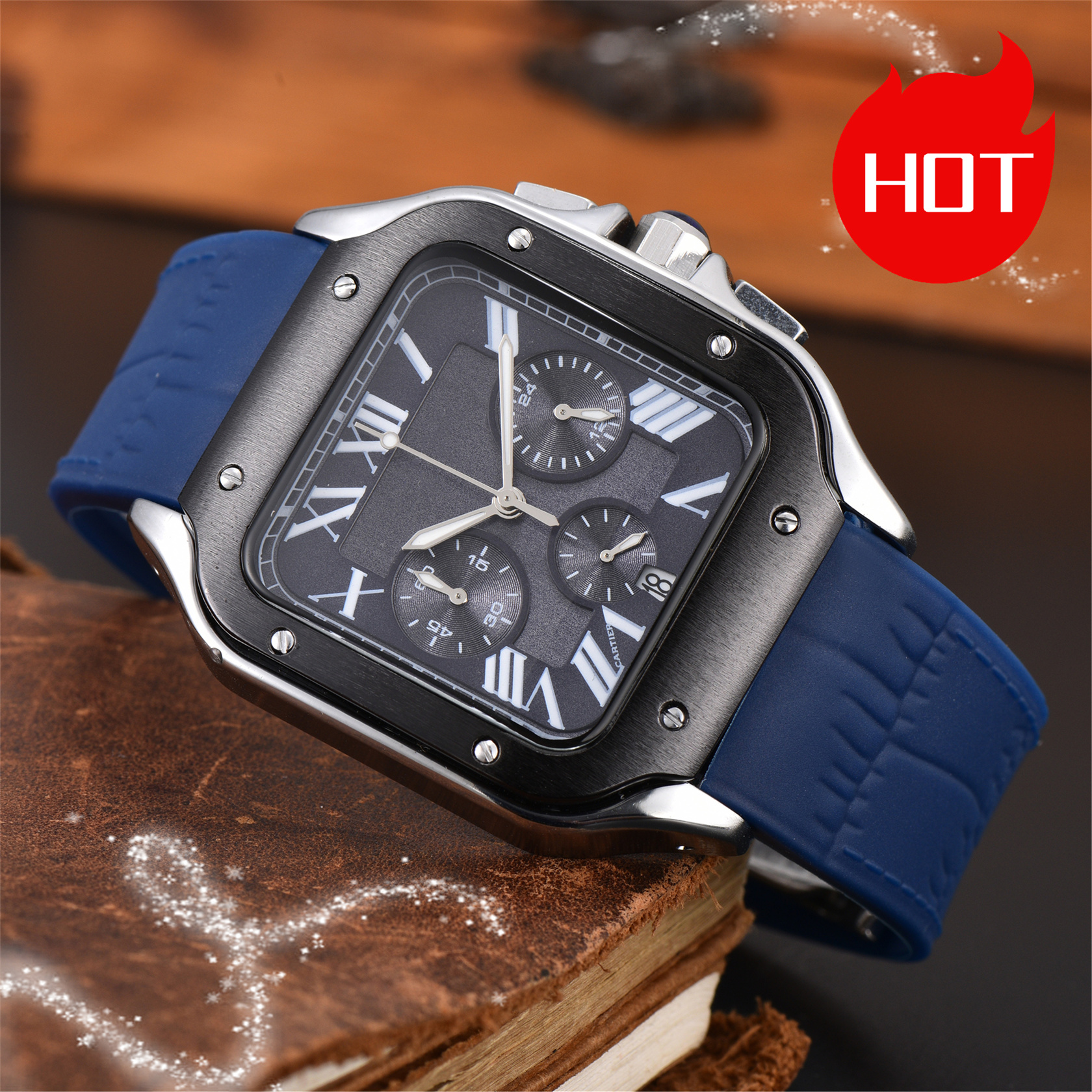 TOP brand Luxury designer mens womens SANTOSity watches quartz Automatic mechanical watch stainless steel strap luminous gifts Wristwatches montre #1458