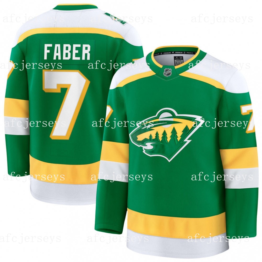 Custom Hockey Jerseys For Men women 97 Kirill Kaprizov 7 Brock Faber Matthew Boldy Mats Zuccarello