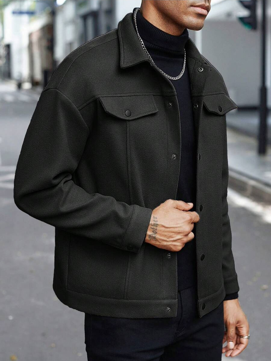 2026 New Arrivals Men's Wool Blend Jackets | Fall & Winter Lapel Casual Sporty Business Coats