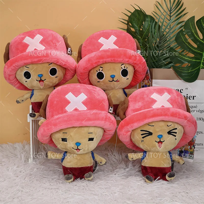 4 Styles Original One Piece Plush Tony Chopper Cute Face Stuffed Anime Doll Toy Cartoon Gift 24CM 251216