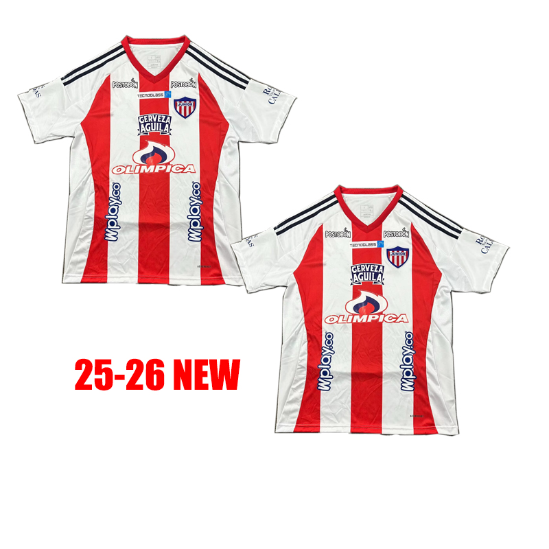 25 26 Fans Junior de barranquilla Barranquilla Mens soccer jerseys Luis Gonzalez Leider Berrio Home Football Shirts Uniforms S-2XL