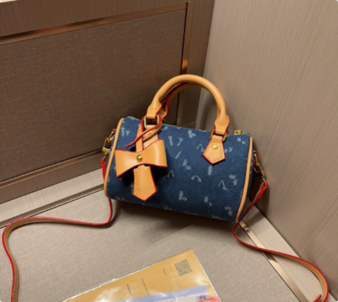 Designer bag Mini Nano Speddyity bag Shoulder Bag Women Leather Denim Crossbody bag Luxury Brand Embossed Tote Purses Brown Flower classic Vintage lvsity Handbags