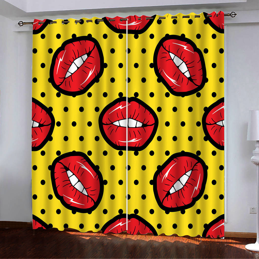 YL-38016 Floral Printed High-Density Blackout Curtain Available for Cross-Border Trade, 3D Digital Printing, Custom Designs Accepted.