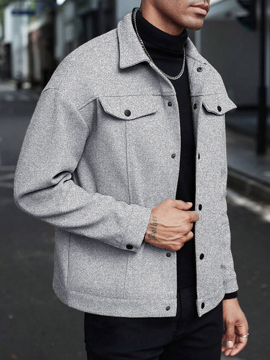 2026 New Arrivals Men's Wool Blend Jackets | Fall & Winter Lapel Casual Sporty Business Coats