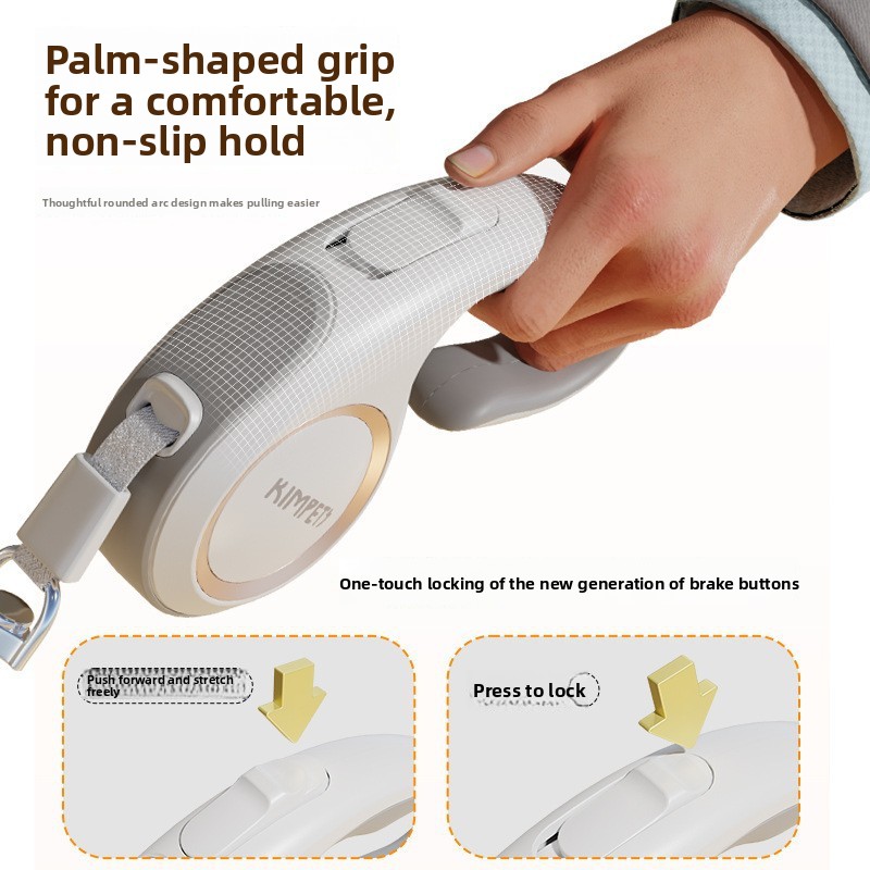 Retractable Dog Leash with Comfortable Handle for Small Medium Large Dogs Extendable Pet Walking Lead for Cats and Dogs Durable Outdoor Leash