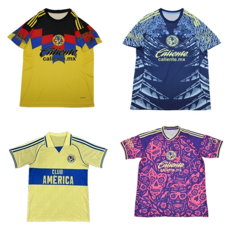 2025/26 Club America Soccer Jersey 2026 B.RODRIGUEZ FIDALGO HENRY Shirt Mens D.VALDES RODRIGUEZ A.ZENDEJAS M. LAYUN R.SANCHEZ Football kids kit