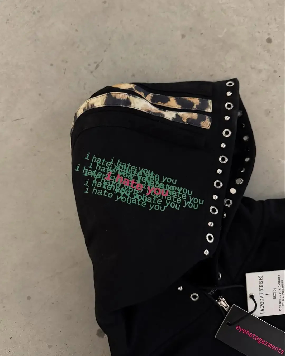 Eyehategarment Street Fashion Hoodie Harajuku Fashion Leopard Print Loose Hoodie Men Women Loose Casual Hoodie Jacket Streetwear 251219