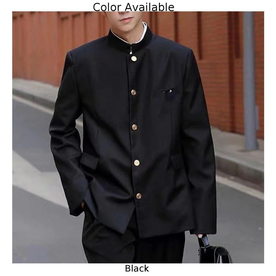Mens Spring Autumn Japanese Style School Uniform Dk Blazers Fashion Suit Jackets Slim Fit Smart Casual Single Breasted 251217
