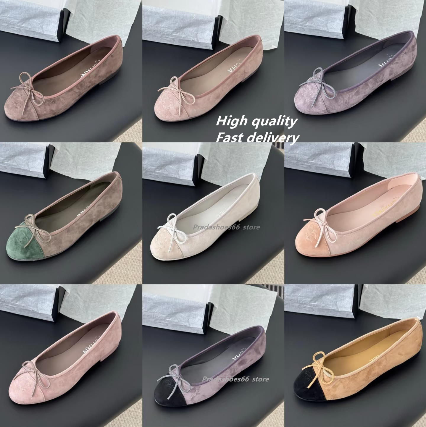 2026 Paris Designer Ballet Flats Shoes Women brands Quilted Loafers Shoe cha Slip on Ballerina Round Toe Ladies Luxury brands Shoes De Mujer velvet Suded Shoe torys