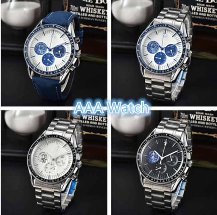 O m e ga watch O brand watch Luxury Watch E-commerce Watch Fashion European Men's Quartz Business Trend Calendar 50th Gifts Wristwatch Snoopy watch