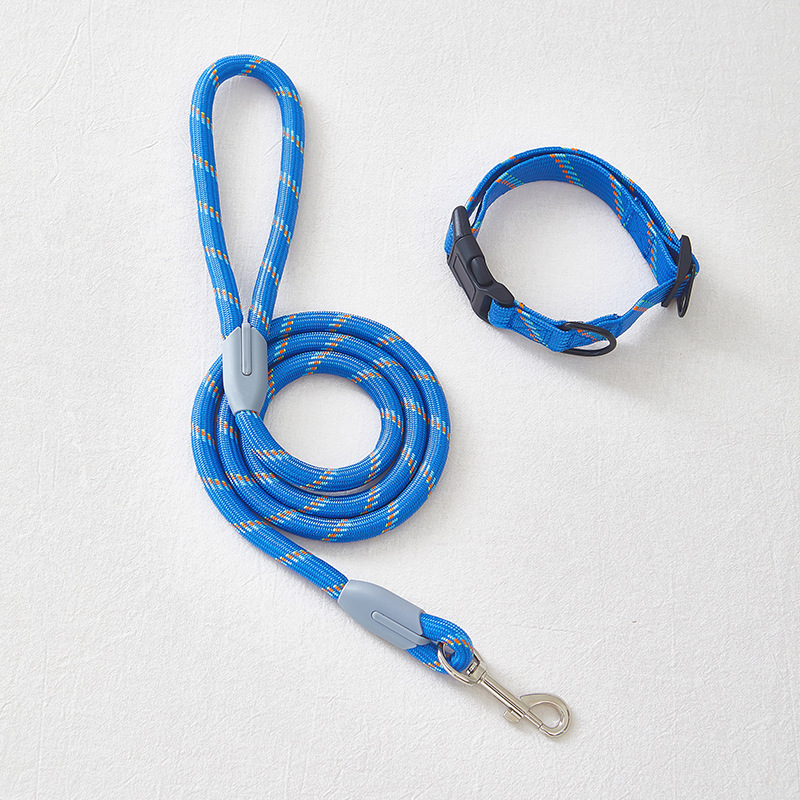 Durable Round Rope Dog Leash Macaron Colors for Medium Dogs Pet Walking Outdoor Comfortable