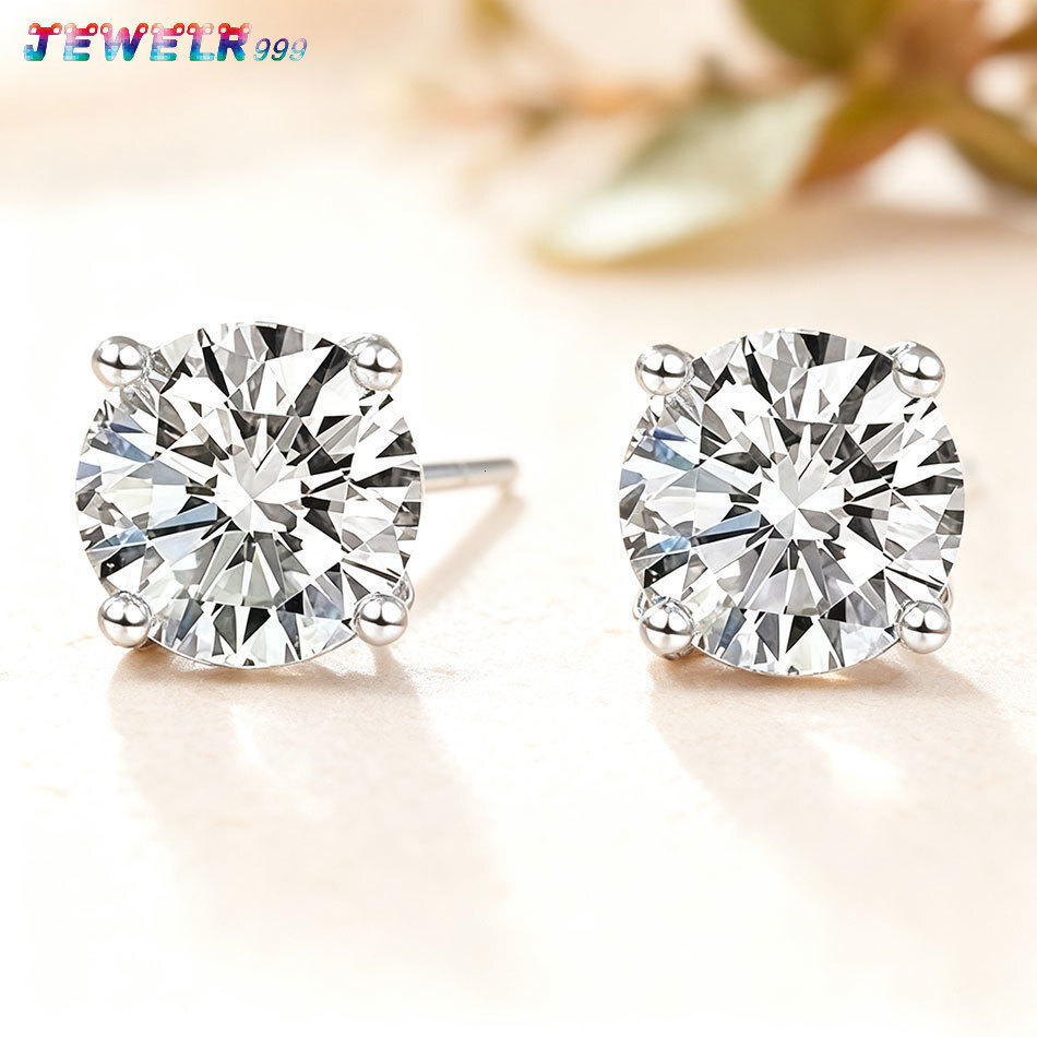 Wholesale Lab Grown Diamond Stud Earrings Round Cut 18k Solid Gold IGI Certified Unisex for Retailers Bulk Order Custom Earrings