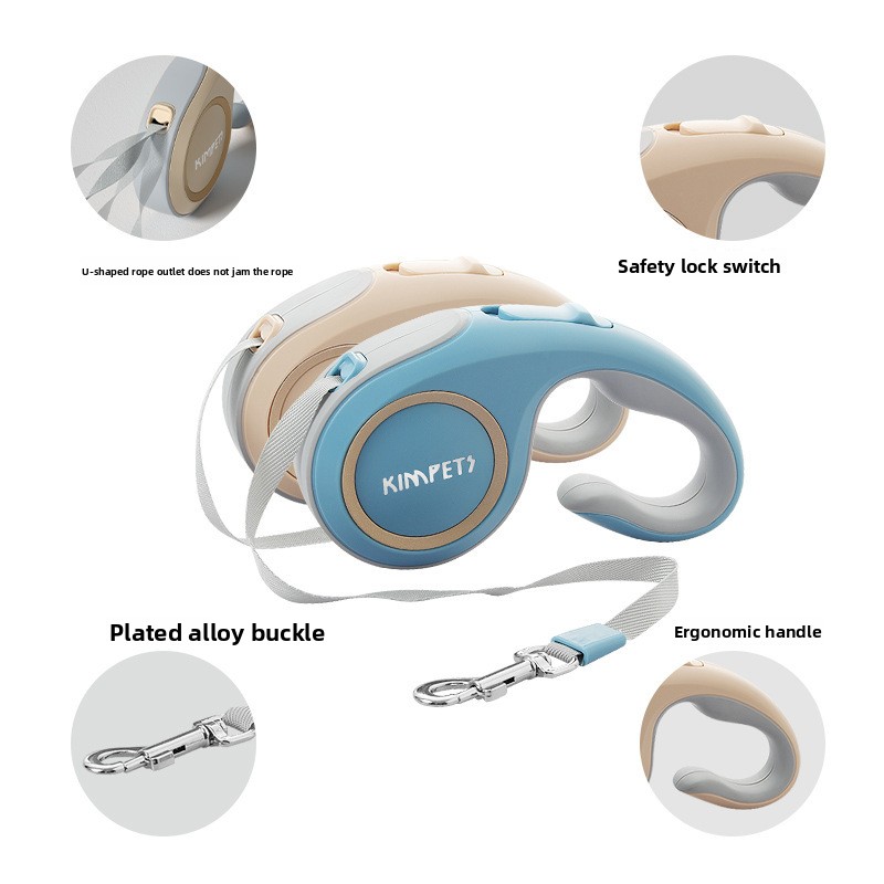 Retractable Dog Leash with Comfortable Handle for Small Medium Large Dogs Extendable Pet Walking Lead for Cats and Dogs Durable Outdoor Leash
