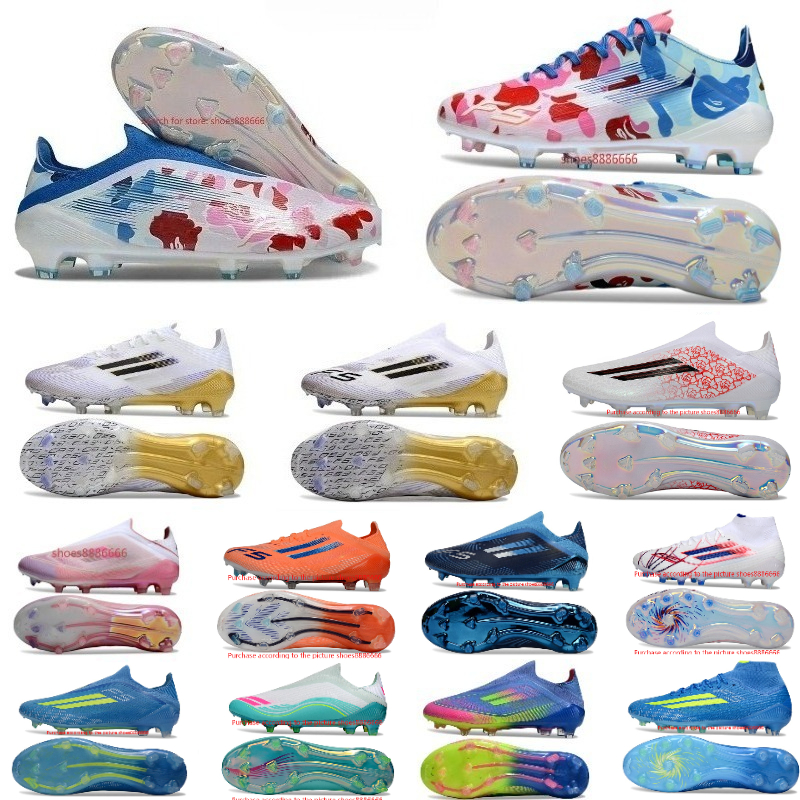 2025 Top quality Football Boots Tongue Fold Laceless Laces FG Mens Soccer Cleats Comfortable Training Leather Football Shoes SIZE 38-46