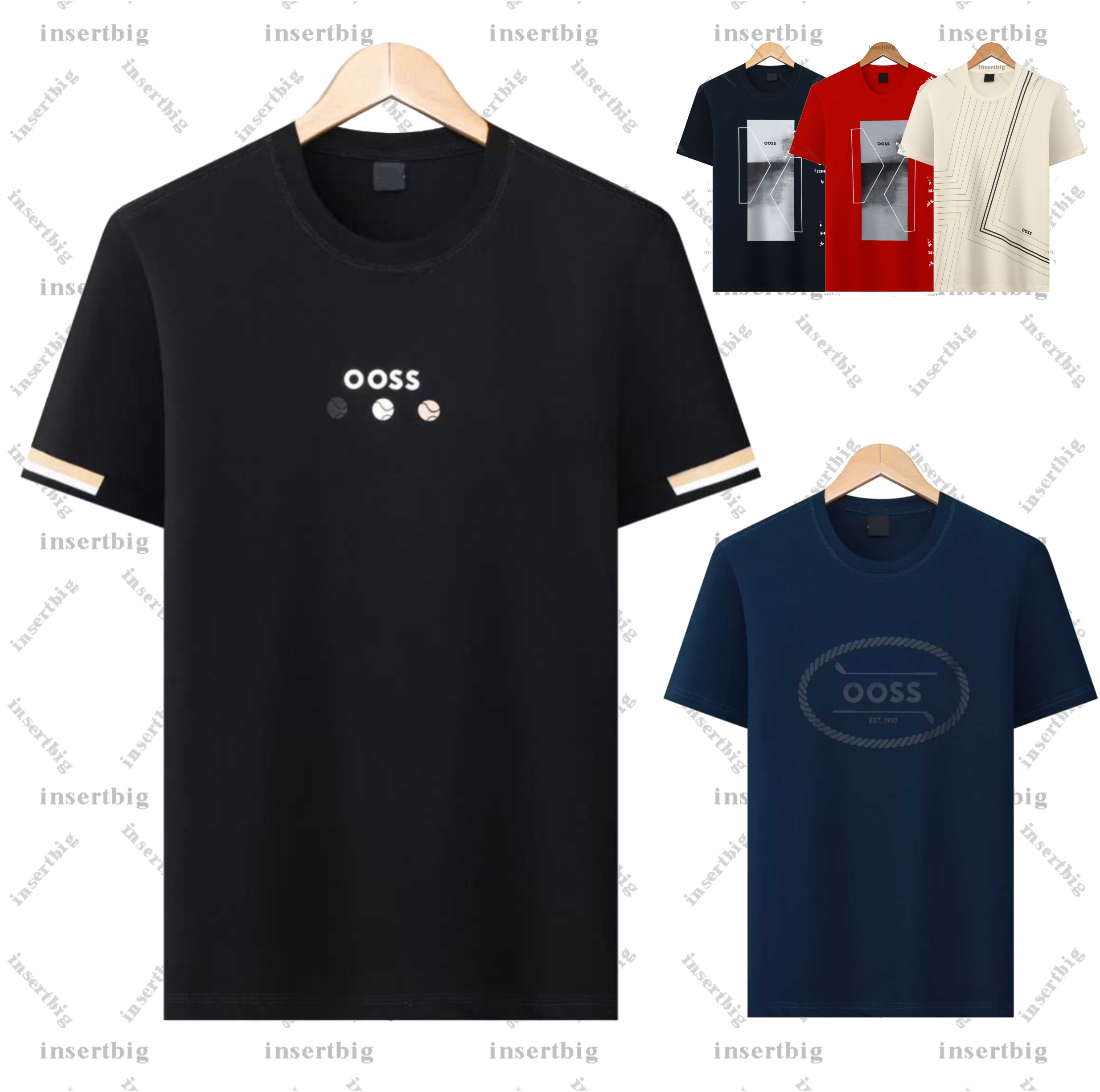 2026 Summer Designer Mens T Shirt with Letter Printing High Quality 100% Cotton T Shirt Comfortable Elastic Round Neck Men's and Women's Tshirt