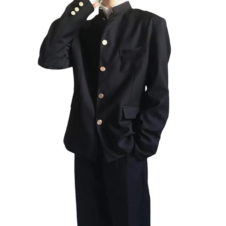 Mens Spring Autumn Japanese Style School Uniform Dk Blazers Fashion Suit Jackets Slim Fit Smart Casual Single Breasted 251217