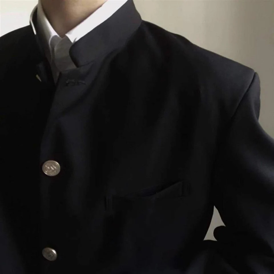 Mens Spring Autumn Japanese Style School Uniform Dk Blazers Fashion Suit Jackets Slim Fit Smart Casual Single Breasted 251217