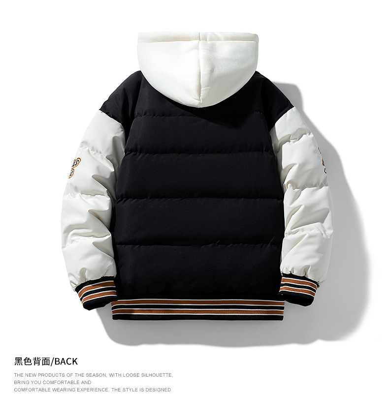 Autumn Winter Unisex Layered Hooded Puffer Jacket - New Style Thickened Warm Casual Baseball Coat for Men & Women
