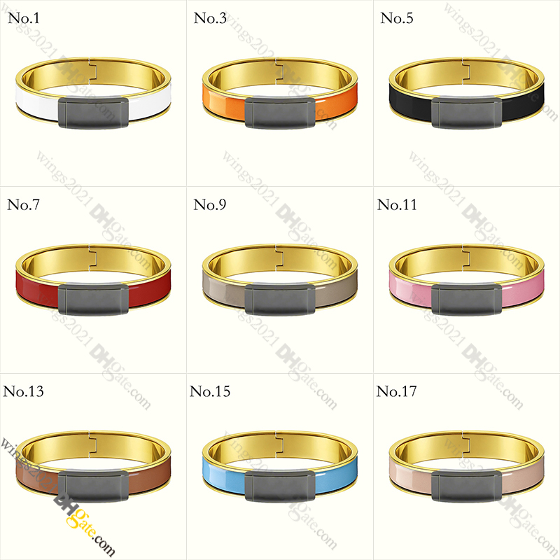 Designer Bracelet for Women Gold Plated H Bracelet with Enamel Finish, Hypoallergenic Titanium Steel, Tarnish-Resistant Jewelry Gift, Gold/Silver