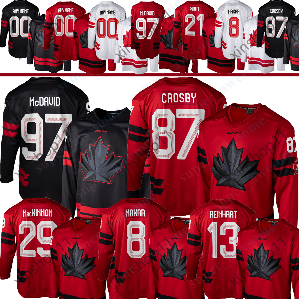 Team Canada 2026 Milano Cortina Hockey Jersey Sidney Crosby McDavid Cale Makar Nathan MacKinnon Sam Reinhart Brayden Point