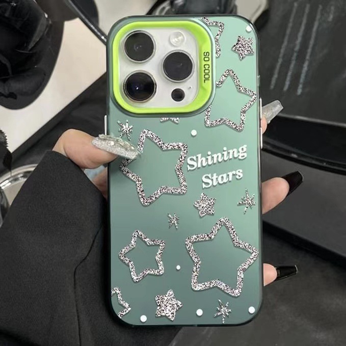 Shining Star Compatible with 15 Max European and American 16 Pro Apple Phone Case iPhone 17 Creative 14 Trendy 13