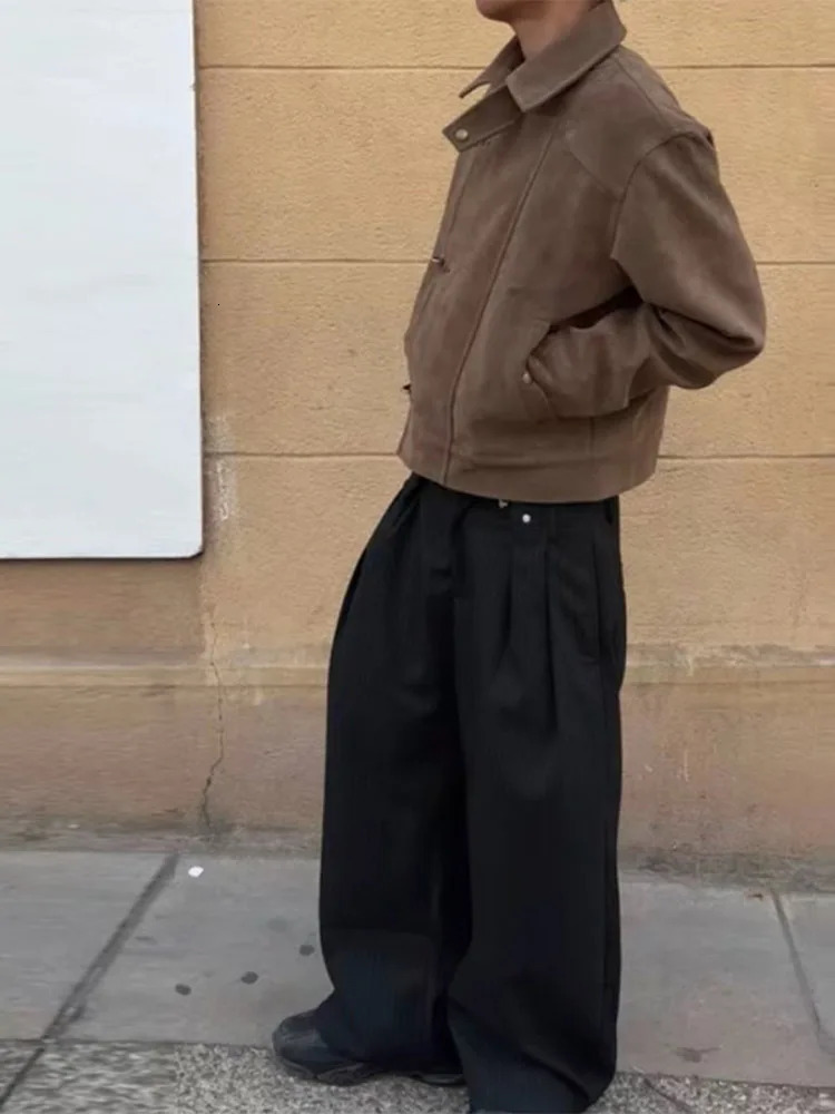 Elegant Metal Button Genders Coat Fashion Slim Lapel Asymmetry Full Sleeves Couple Short Coat Spring Chic Streetwear 251217