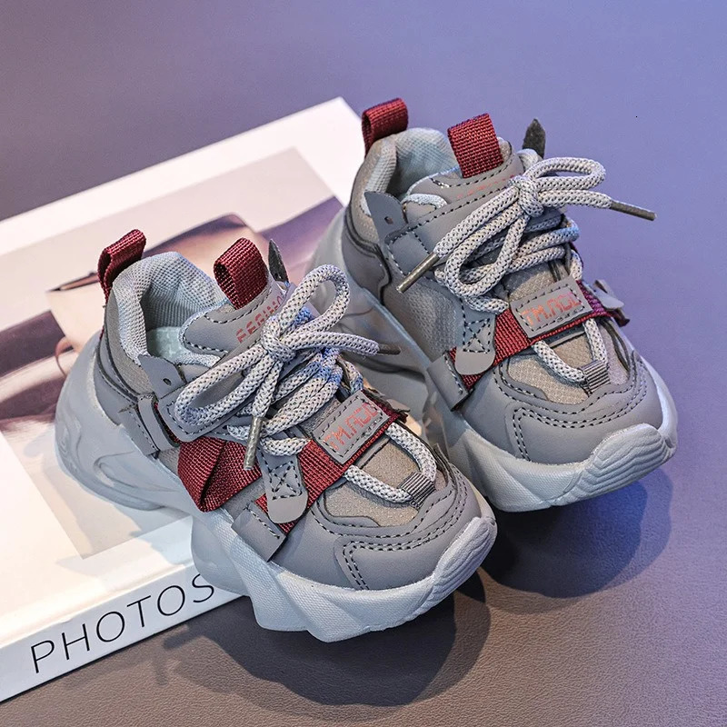 Kids Chunky Sneakers Boys Girls Platform Casual Sports For Children Unisex Toddler Shoes Fall Autumn C260130