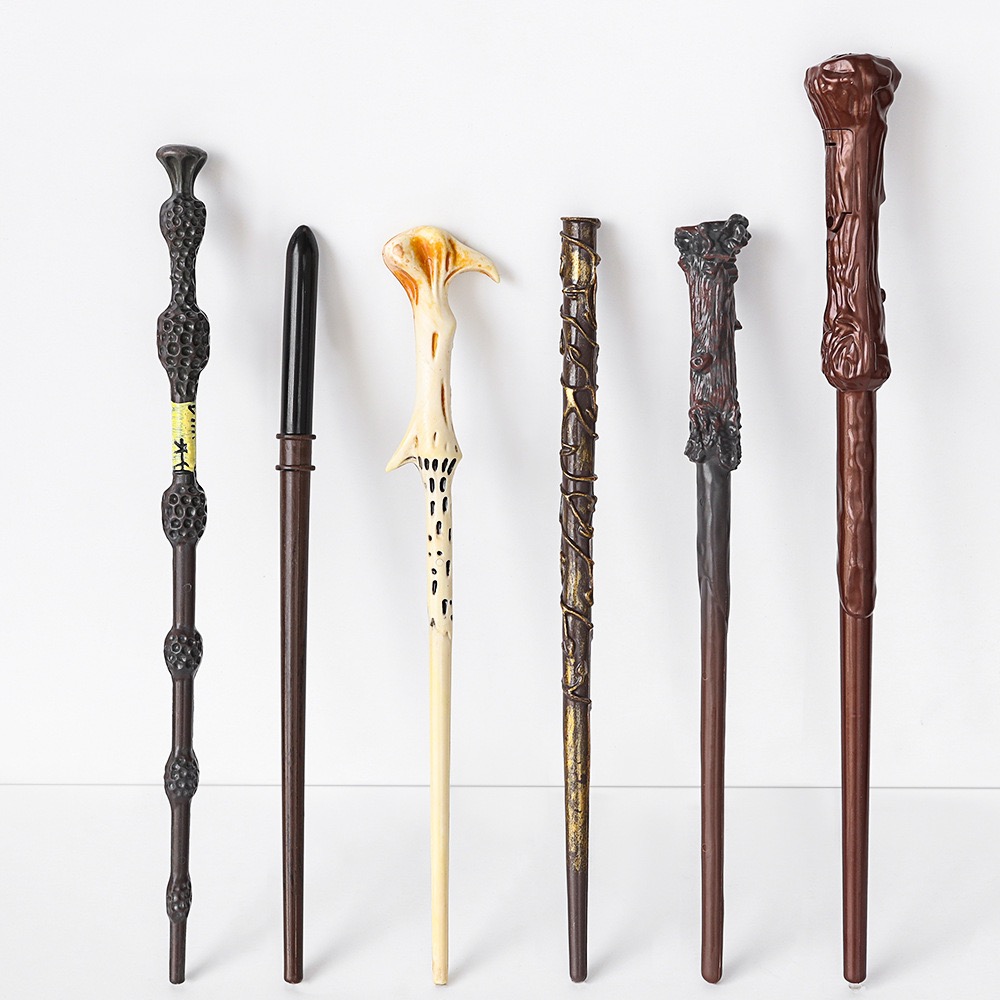 Harry Potter Wand Hermione Magic Stick Cross-border Halloween Glow Music Wand Voldemort Staff Prop