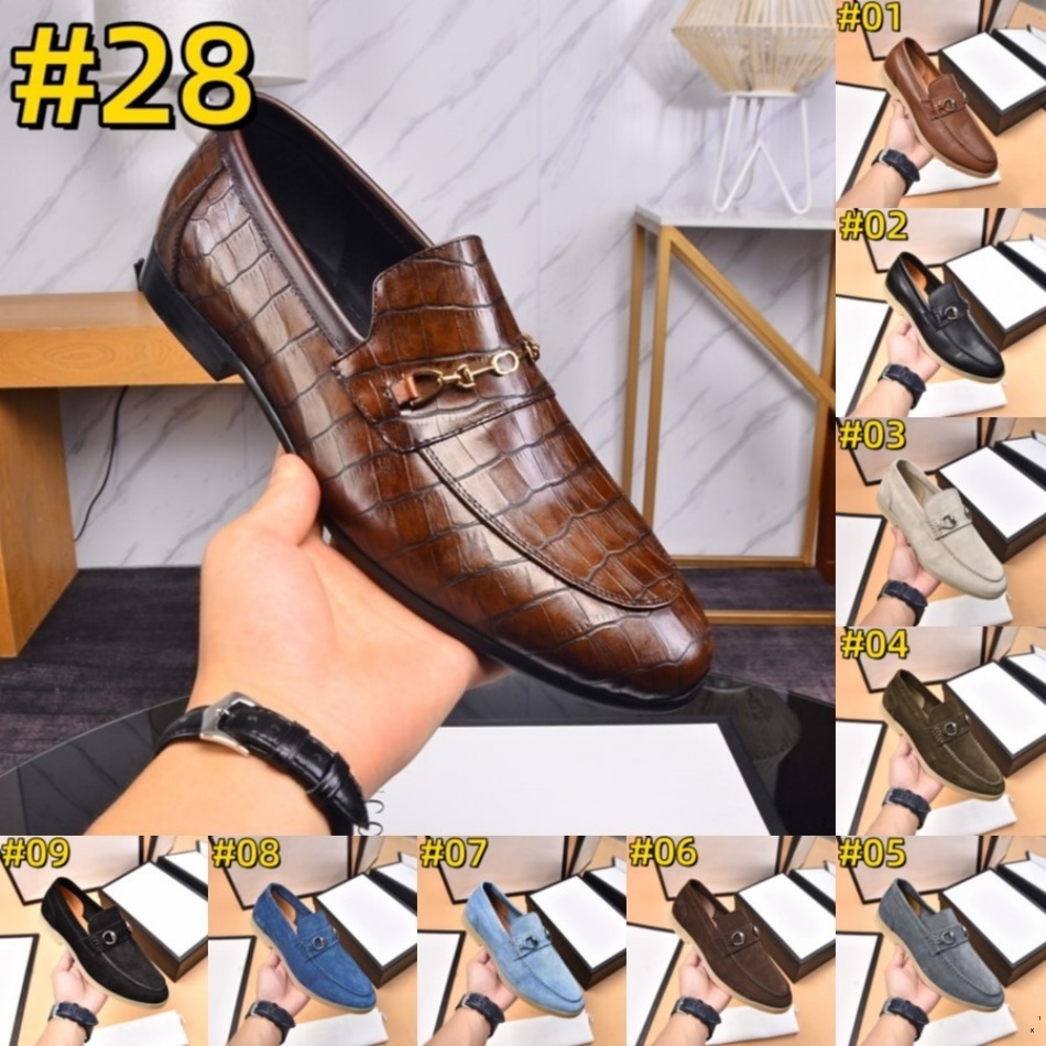 23MODEL New luxurious Loafers Men Shoes Leather Solid Color Classic Banquet Wedding Party Daily Fringe Fashion Designer Dress Shoes with Free Shipping
