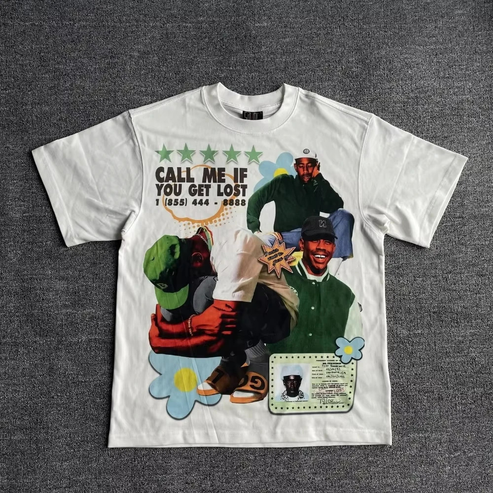 Mens Y2K T-Shirt Graphic Street Hip Hop Goth Summer Y2K Print Harajuku Short Sleeve Cotton Top Oversized T-Shirt Top 251219