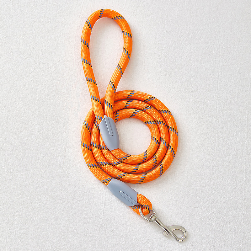 Durable Round Rope Dog Leash Macaron Colors for Medium Dogs Pet Walking Outdoor Comfortable