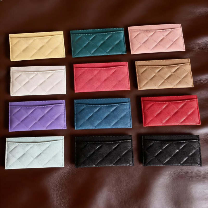 Genuine Leather Luxury Designers small Purse Fashion zip womens men Keychain Heart card case Wallet Caviar Key Pouch Card Holders Coin Purses Key Wallets