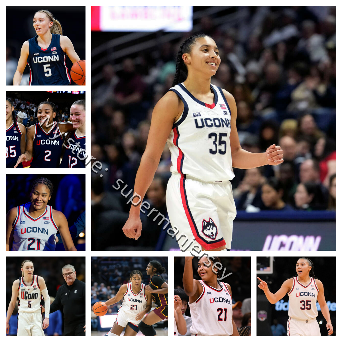 2025-26 UConn Huskies women College basketball jersey Arnold Fisher Alfy 8 Heckel 9 Ziebell 11 Shade 12 Strong 21 Williams Cheli Brady Ducharme Patterson Azzi Fudd