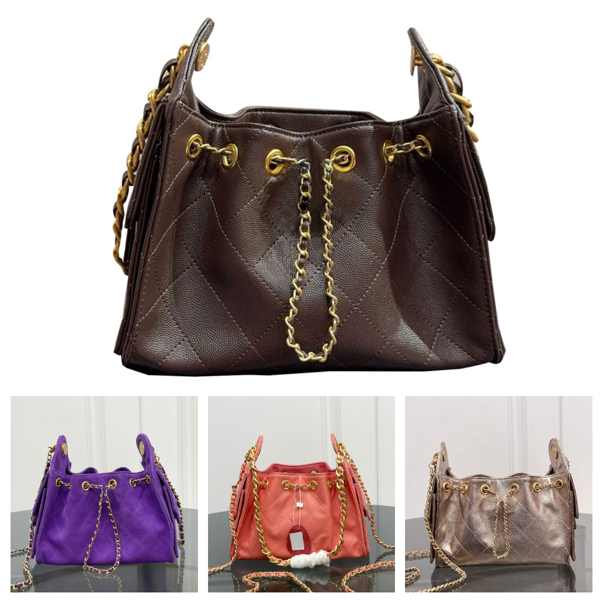 25C Mini Hobo Shoulder Bag Designer Bag 25 Suede Bag Women Small Drawstring Tote Underarm Bag Crossbody Bag Bucket Bag Beach Bag Hip Hop Weekend Bag mirror quality