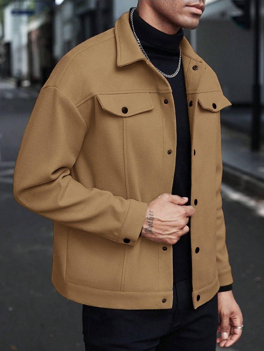 2026 New Arrivals Men's Wool Blend Jackets | Fall & Winter Lapel Casual Sporty Business Coats