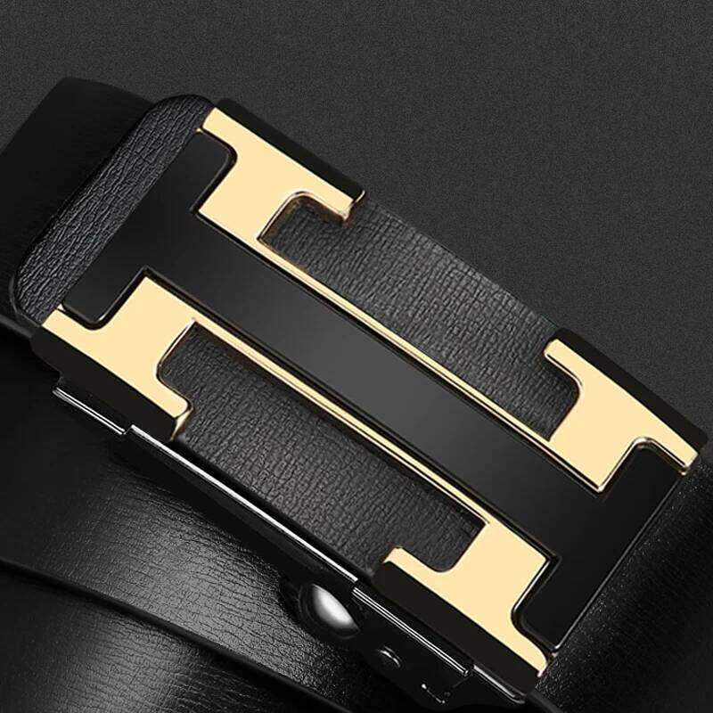 High Quality Men's Casual Designer Genuine Leather Strap Belts Male Metal Buckle Fashionable Belt For Men Jeans Belt