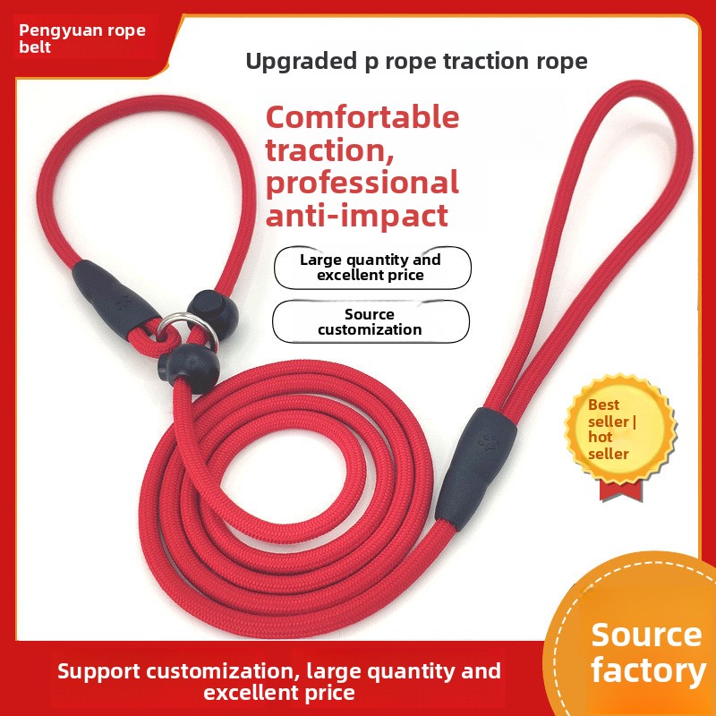 Heavy Duty No Pull Dog Leash Escape Proof Pet Chain for Small Medium Dogs Adjustable P Chain Reflective Leash