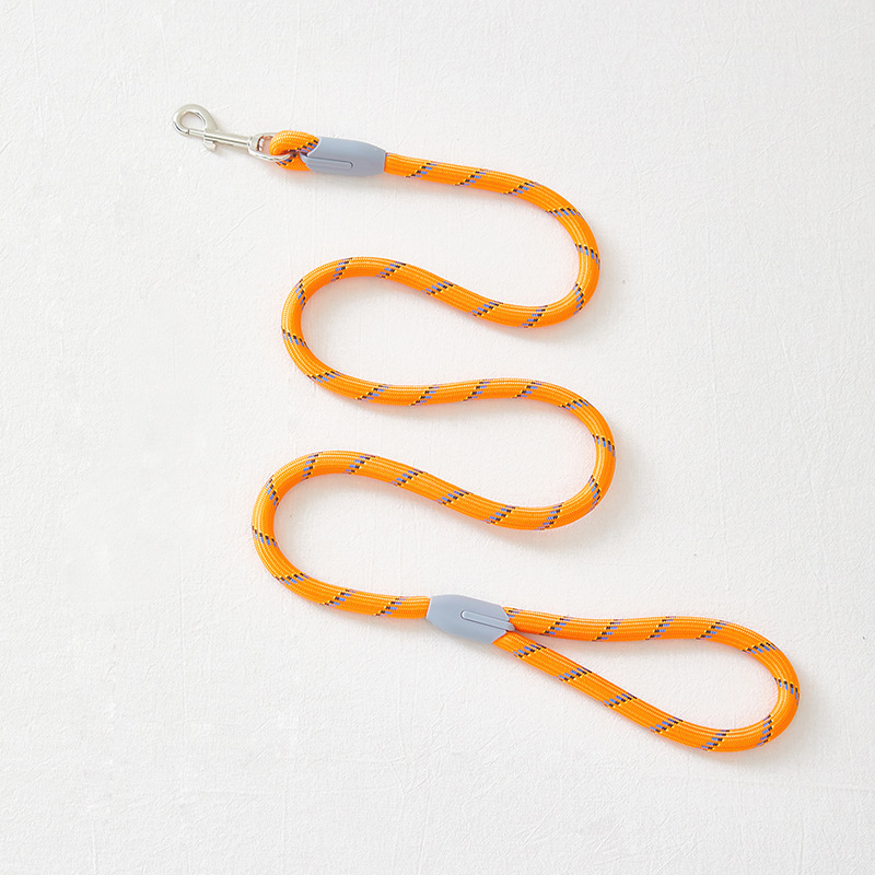 Durable Round Rope Dog Leash Macaron Colors for Medium Dogs Pet Walking Outdoor Comfortable