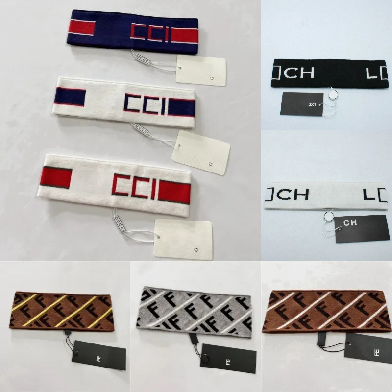 2026 New Fashion Designer Wool Headband Women's Glamour Luxury Logo Elasticity Sports Fitness Headband Style Variety Letters High Quality Gift Top