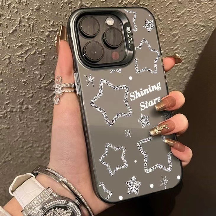 Shining Star Compatible with 15 Max European and American 16 Pro Apple Phone Case iPhone 17 Creative 14 Trendy 13